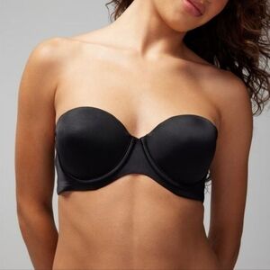 Soma Vanishing Strapless Underwire Bra Size 40C Black New